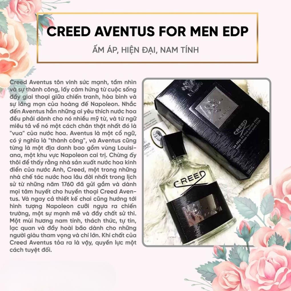 Nước hoa nam Creed  Aventus Đen EDP 100ml mạnh mẽ đầy cuốn hút, sang trọng quý phái và nam tính | BigBuy360 - bigbuy360.vn