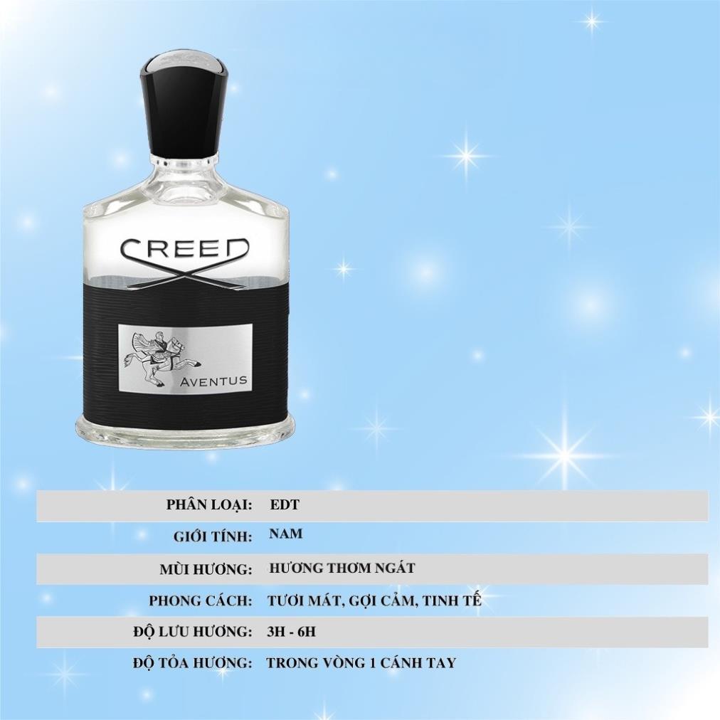 Nước hoa nam Creed  Aventus Đen EDP 100ml mạnh mẽ đầy cuốn hút, sang trọng quý phái và nam tính | BigBuy360 - bigbuy360.vn
