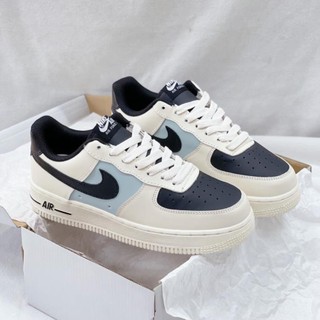 Giày thể thao/giày sneaker af1 màu kem đen. giày sneaker nam nữ cream black