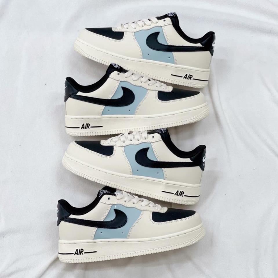 Giày Thể Thao/Giày Sneaker AF1 Màu Kem Đen. Giày Sneaker Nam Nữ Cream Black