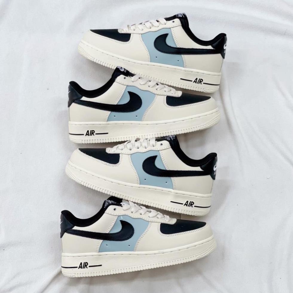 Giày Thể Thao/Giày Sneaker AF1 Màu Kem Đen. Giày Sneaker Nam Nữ Cream Black