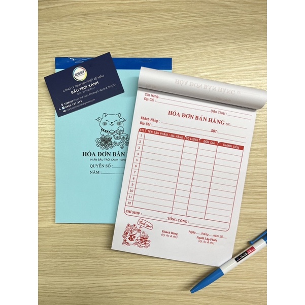 Hóa đơn bán hàng khổ A5 loai 1 liên / 2 liên