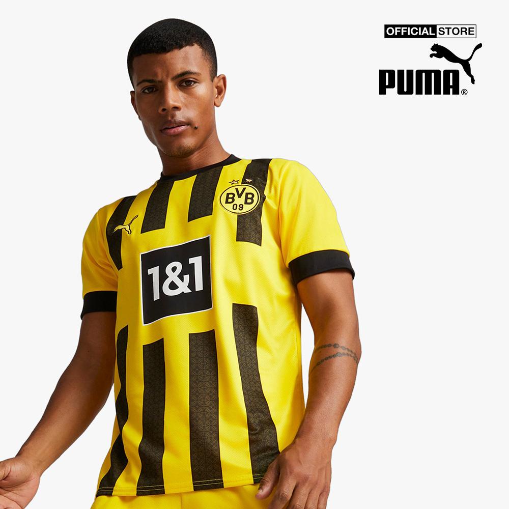 PUMA - Áo thun thể thao nam tay ngắn Borussia Dortmund Home 22/23 Replica Jersey 765883-01