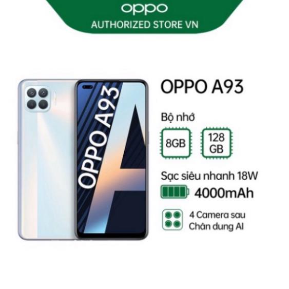 Điện thoại OPPO A93  - Đại lý phân phối chính hàng - Bảo hành 24 tháng