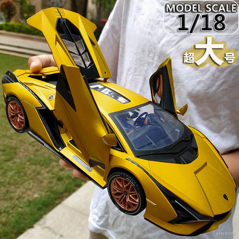 👉HÀNG CÓ SẴN👈Xe hợp kim Lamborghini Lightning ngoại cỡ 1:18 bắt chước xe thể thao thật