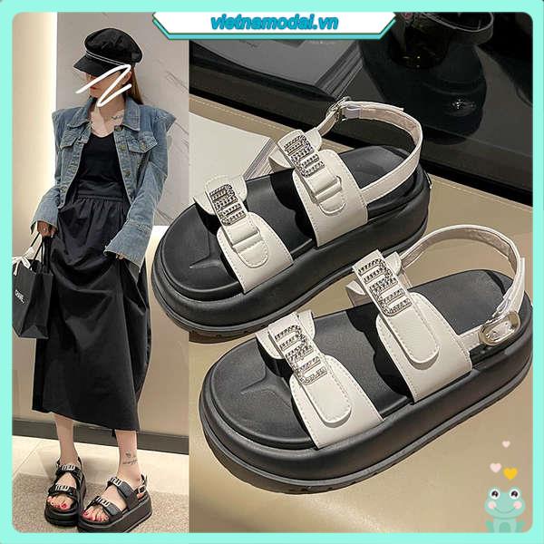 Sandal Hở Ngón Thiết Kế Mới Đế Dày Cao Cấp Thời Trang Dành Cho Mùa Hè