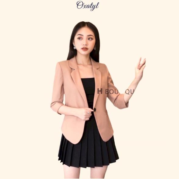 Áo Vest nữ blazer công sở M003 tay lỡ 1 lớp chất liệu vải mềm mịn cao cấp