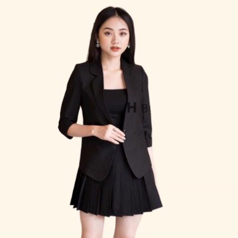 Áo Vest nữ blazer công sở M003 tay lỡ 1 lớp chất liệu vải mềm mịn cao cấp | BigBuy360 - bigbuy360.vn