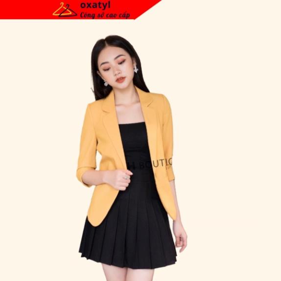 Áo Vest nữ blazer công sở M003 tay lỡ 1 lớp chất liệu vải mềm mịn cao cấp | BigBuy360 - bigbuy360.vn