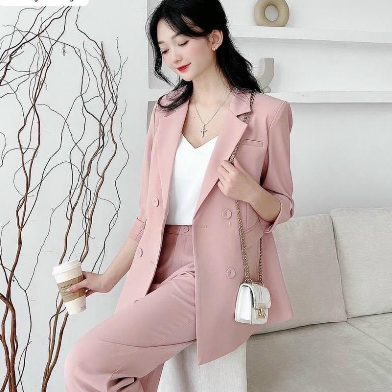 Áo Vest Blazer dáng dài 2 lớp M453 phong cách thời trang công sở 2022