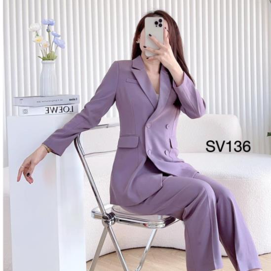 Áo Vest Blazer dáng dài 2 lớp M453 phong cách thời trang công sở 2022