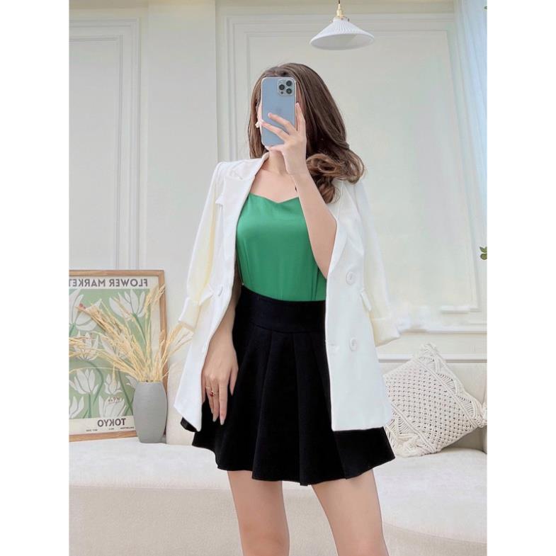 Áo Vest Blazer dáng dài 2 lớp M453 phong cách thời trang công sở 2022 | BigBuy360 - bigbuy360.vn