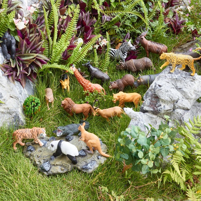 Đồ Chơi Trẻ Em - Mô Hình Động Vật Thú Rừng Hoang Dã Cao Cấp sống động như thật 58 chi tiết