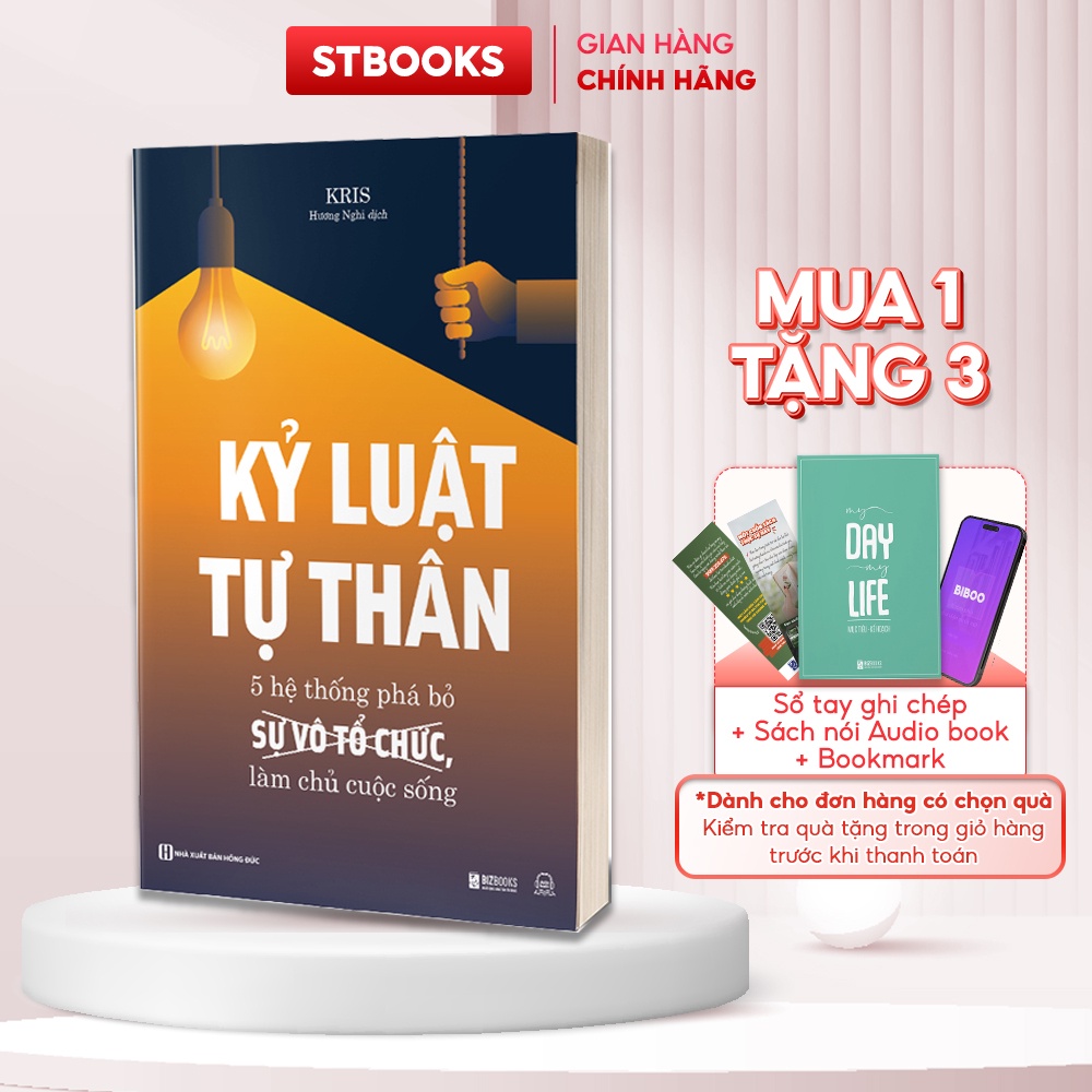 Kỷ Luật Tự Thân: 5 Hệ Thống Phá Bỏ Sự Vô Tổ Chức, Làm Chủ Cuộc Sống - Sách Phát Triển Bản Thân Bizbooks | BigBuy360 - bigbuy360.vn