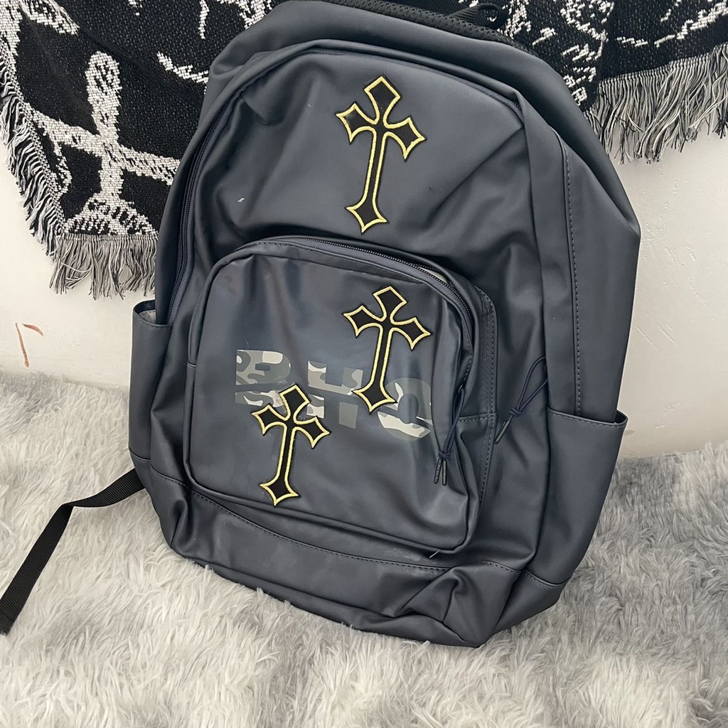 Sweet and Spiy pink / y2k Millet Túi Đeo Chéo Vai Đi Học Sức Chứa Lớn Hình Ngôi Sao Màu Xanh Dương Ngọt Ngào Cho Nữ