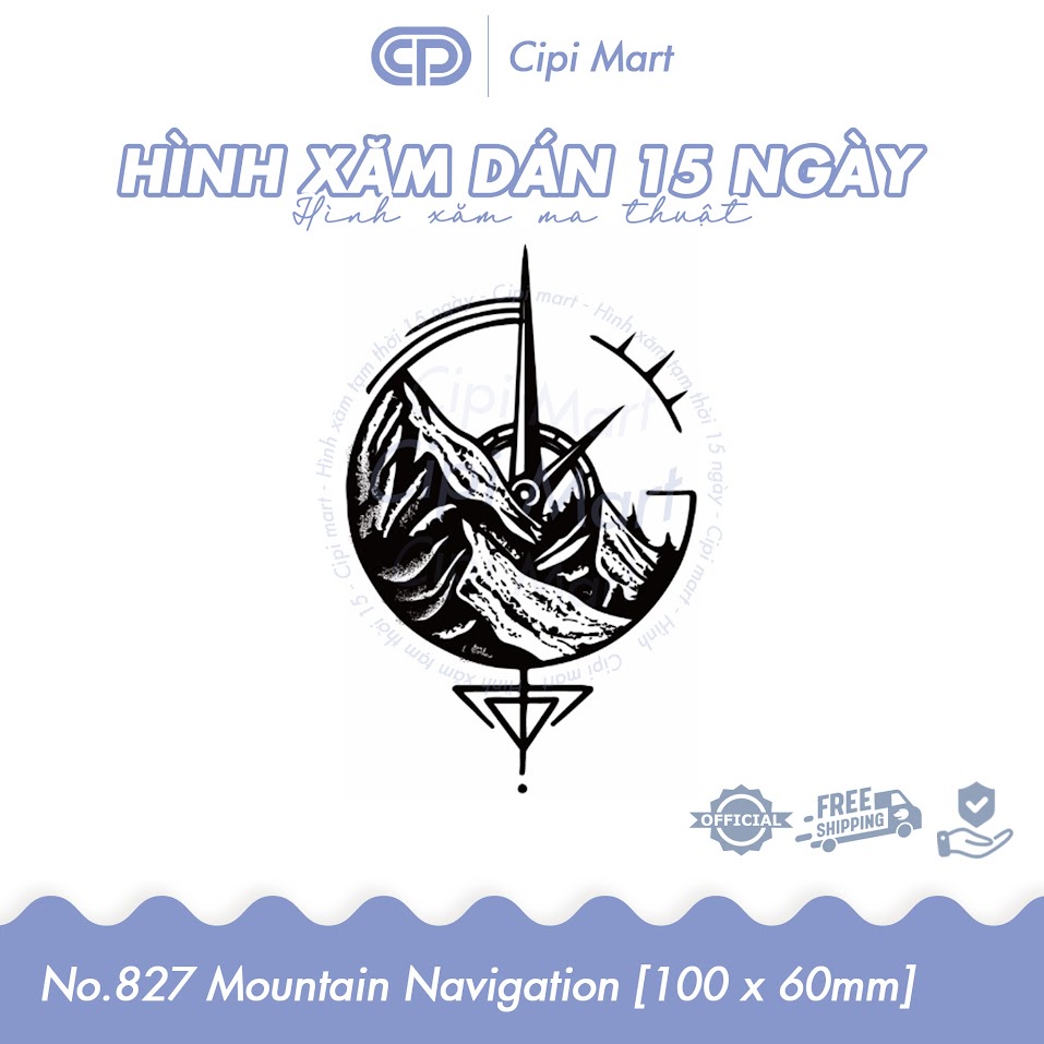 CIPI MART - Hình xăm tạm thời 15 NGÀY - chống nước, cọ xát 827