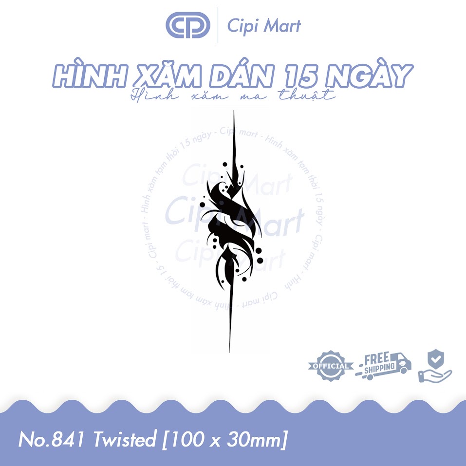 CIPI MART - Hình xăm tạm thời 15 NGÀY - chống nước, cọ xát 841