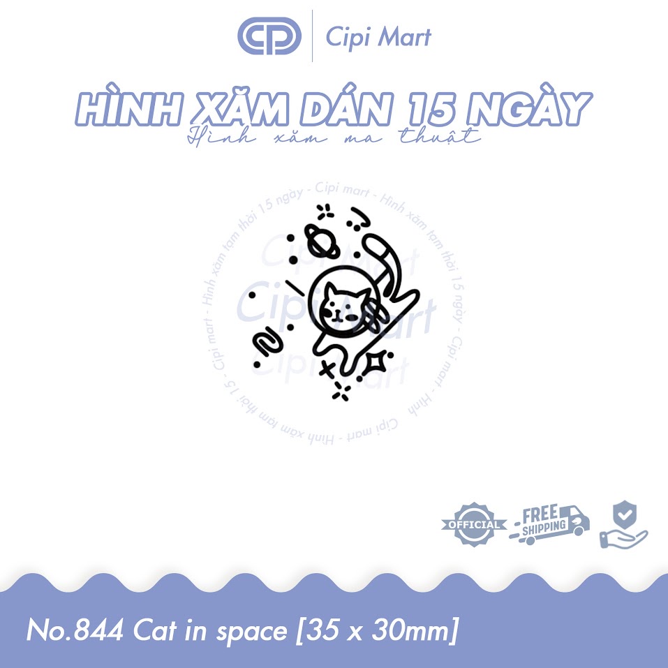 CIPI MART - Hình xăm tạm thời 15 NGÀY - chống nước, cọ xát 844