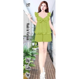 Bộ đùi vải đũi gân sọc