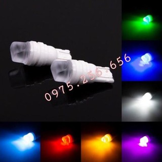 Phụ tùng hùng lỳ bóng đèn led demi t10 24v 7 mầu led