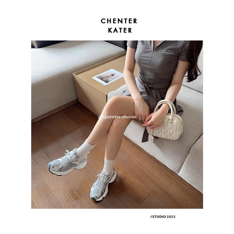 Giày Thể Thao Đế Dày Phối Lưới Thoáng Khí Thời Trang Mùa Hè 2023 Mới Cho Nữ