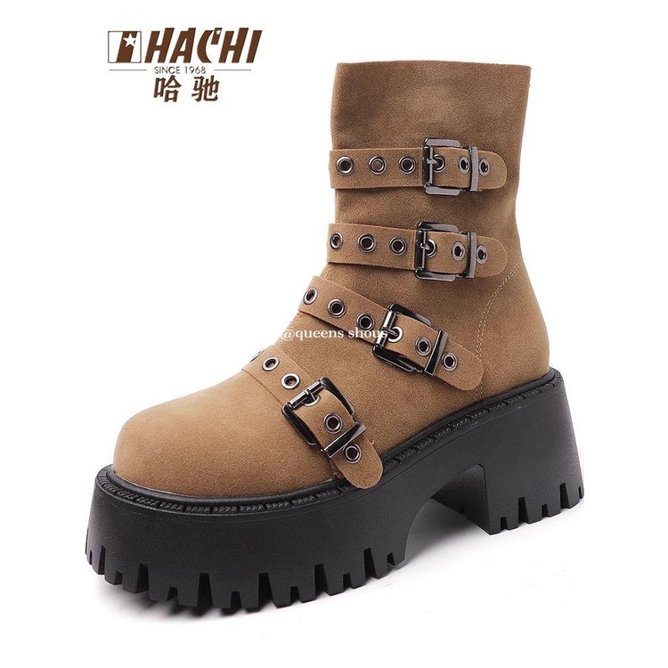 Giày Bốt martin Đế Dày Tăng Chiều Cao Phong Cách punk Thời Trang Mùa Hè 2023 Mới