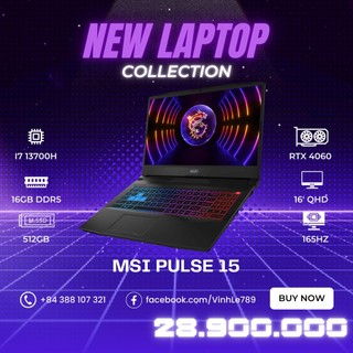 Laptop msi pulse 15 b13vfk-495cn