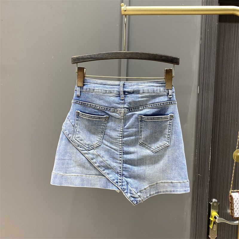 Chân Váy denim Chữ a Lưng Cao Phong Cách Thời Trang Mới 2023