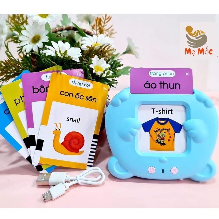 Máy Đọc Thẻ Flashcard Tiếng Anh Việt Song Ngữ 224 Từ Vựng Cho Bé