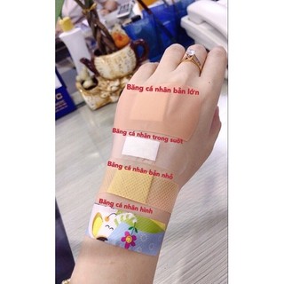 ❤️Hộp 100 miếng Băng keo dán cá nhân băng dán dính vết thương hình thú,bản lớn,băng dính dán cá nhân trong suốt GREETMED