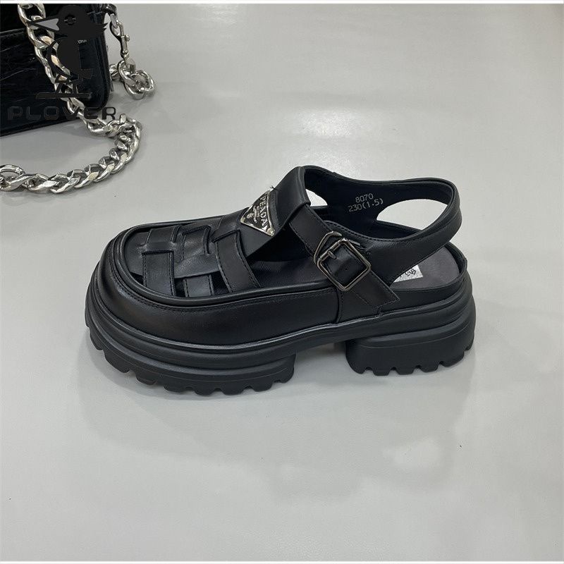 Giày Lười Đế Dày Phong Cách La Mã Thời Trang Mới Cho Nữ