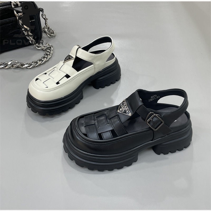 Giày Lười Đế Dày Phong Cách La Mã Thời Trang Mới Cho Nữ