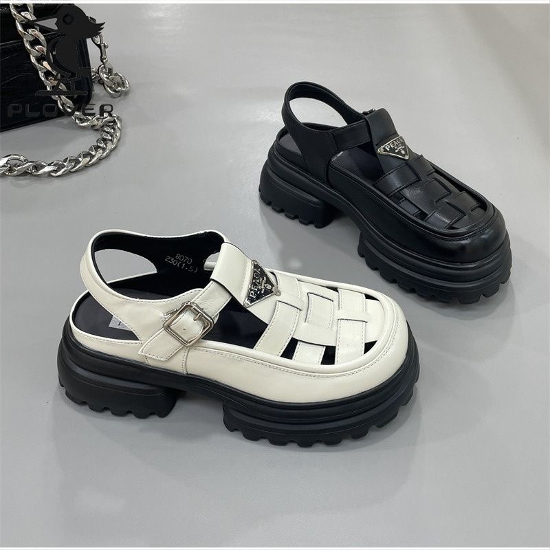 Giày Lười Đế Dày Phong Cách La Mã Thời Trang Mới Cho Nữ
