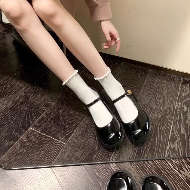 Mary jane Giày Đế Dày Thời Trang 2023 Dành Cho Nữ