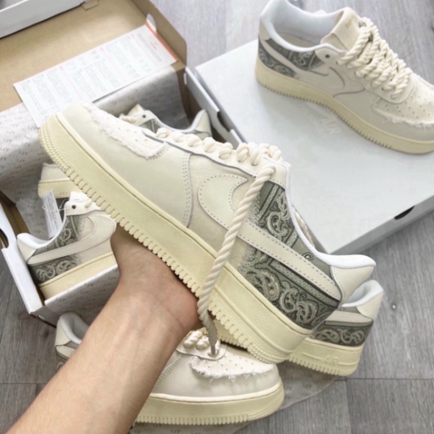 HOT Giày _Nike Air Force 1 thổ cẩm,Giày thể thao AF1 Travis bigbag dây thừng hàng SC trung bản Cao Cấp nam nữ