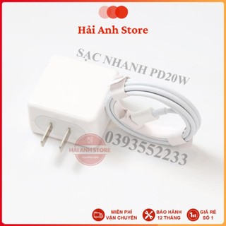 Bộ sạc nhanh pd 20w usb-c loại xịn - bảo hành 12 tháng