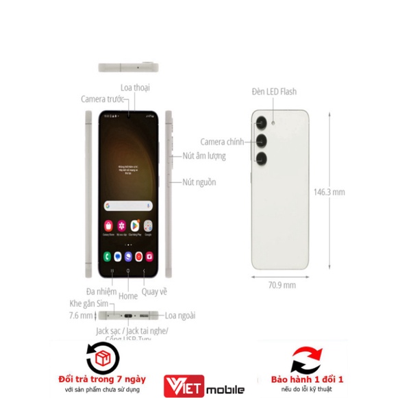 Điện thoại Samsung Galaxy S23 8GB/128GB - 8GB/256GB