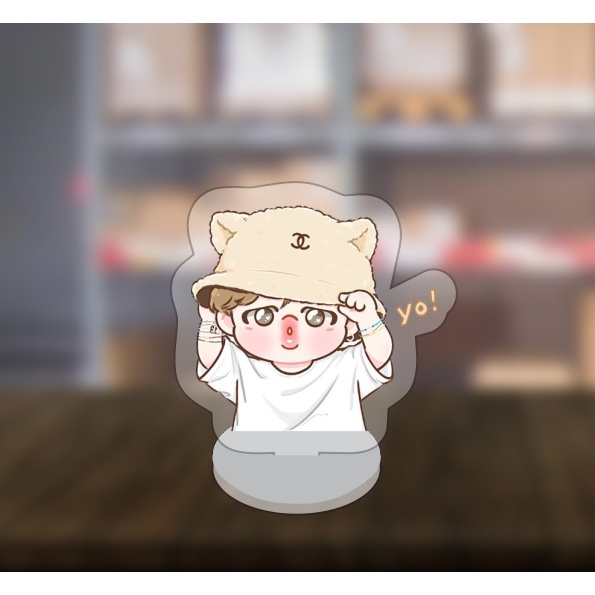 Mô hình nhân vật standee Kook - Tea - Kpop - BTS chibi 2cm/5cm/10cm