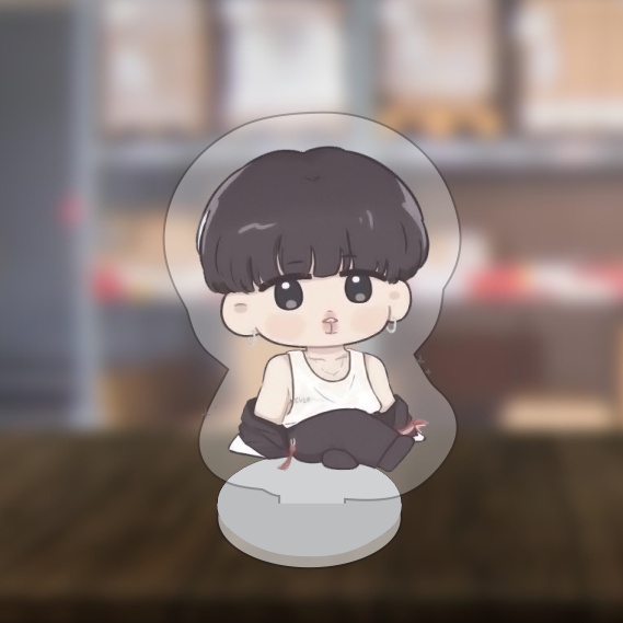 Mô hình nhân vật standee Kook - Tea - Kpop - BTS chibi 2cm/5cm/10cm