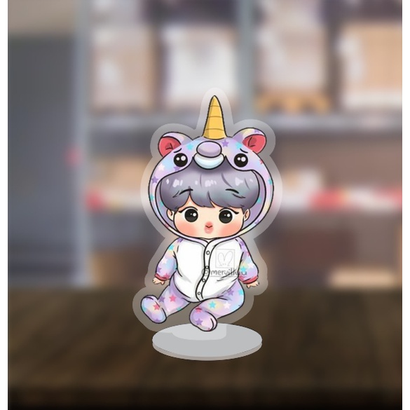 Mô Hình Standee nhân vật Kpop BTS Chibi dễ thương