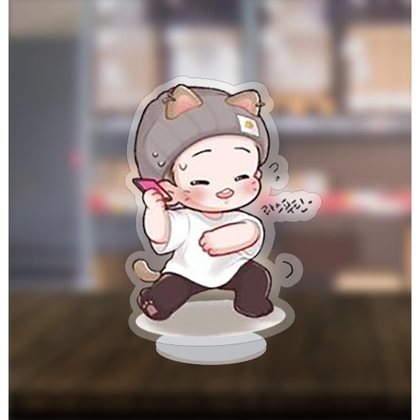 Mô hình nhân vật standee Kook - Tea - Kpop - BTS chibi 2cm/5cm/10cm