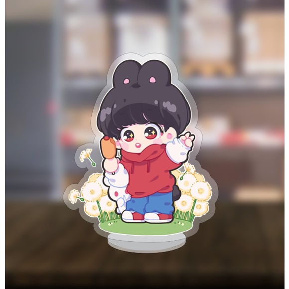 Mô hình nhân vật standee Kook - Tea - Kpop - BTS chibi 2cm/5cm/10cm