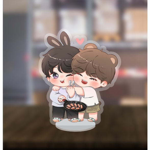 Mô Hình Standee nhân vật Kpop BTS Chibi dễ thương