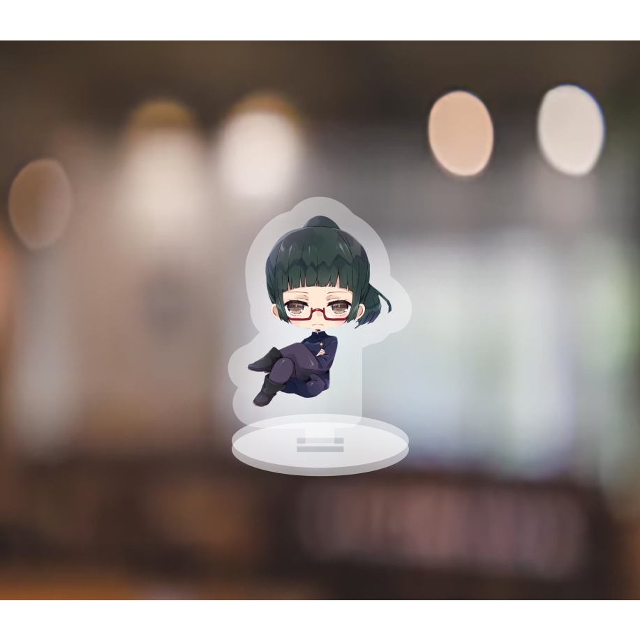 Mô hình standee - móc khoá JUJUTSU KAISEN ver ngầu anime Chú Thuật Hồi Chiến chibi mica trưng bày