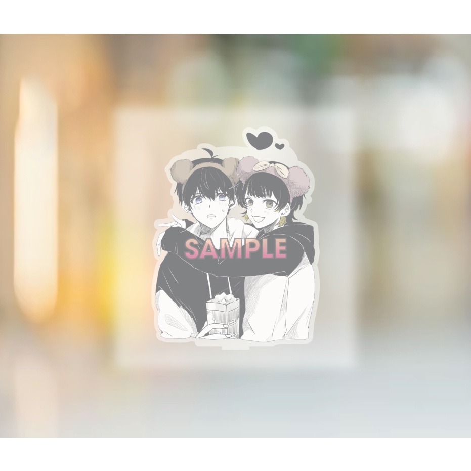 Mô hình in hình anime  BLUE LOCK OTP siêu ngầu dễ thương ver chibi tượng mica acrylic chibi