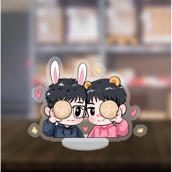 Mô hình standee nhân vật Kpop BTS Tea Kook dễ thương 2cm/5cm/10cm