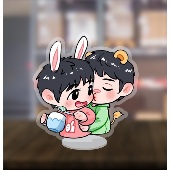 Mô hình standee nhân vật Kpop BTS Tea Kook dễ thương 2cm/5cm/10cm