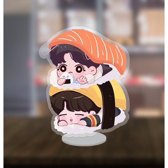 Mô hình nhân vật Standee Kook - Tea - Kpop - BTS Arttis - 2cm/5cm/10cm