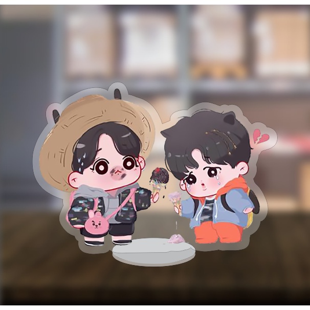 Mô hình Standee BTS Kook Tae Kpop OTP chibi 5cm/10cm