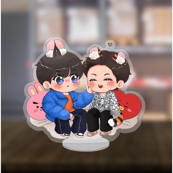 Mô hình Standee BTS Kook Tae Kpop OTP chibi 5cm/10cm